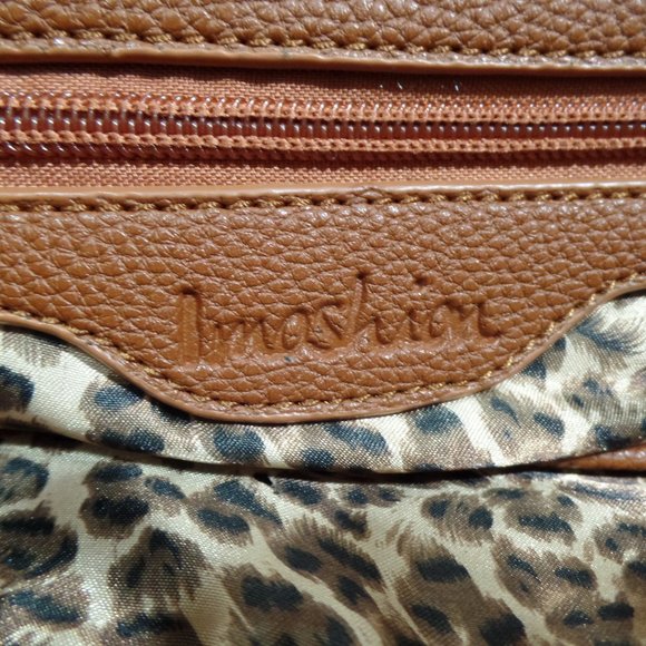 Imoshion Brown and leopard print Bucket Shoulder Bag / purse - Picture 7 of 7